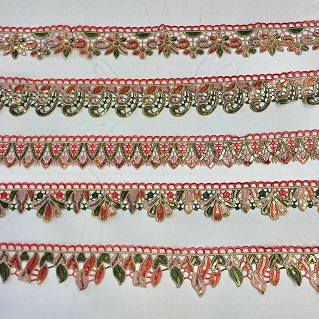 ရွှေချည်အရောင် Sequins ပန်းထိုး sequin ဇာ