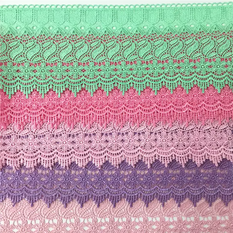 Customizable Fashionable And Exquisite Mesh Polyester Embroidered Lace For Women S Clothing