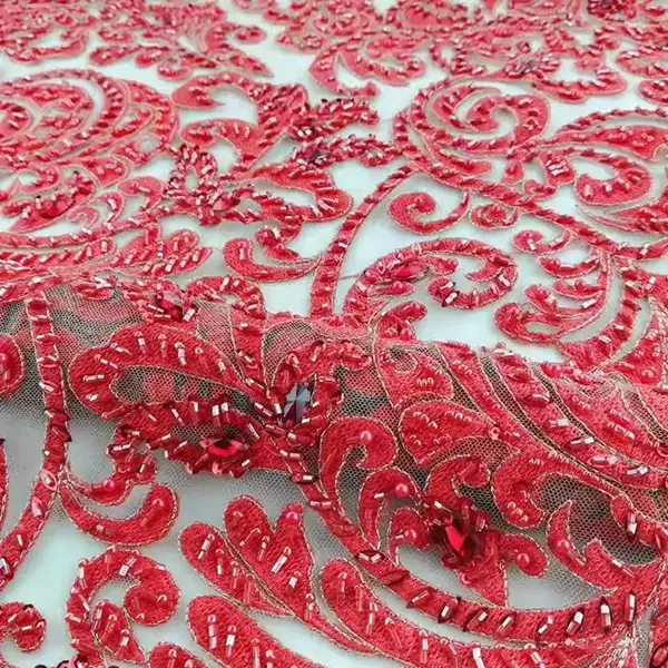 New Arrival Fashion Luxury 3d Embroidery Sequin Lace Fabric Liturgical Lace Fabric New Arrival Fashion Luxury 3d Embroidery Sequin Lace Fabric Liturgical Lace Fabric