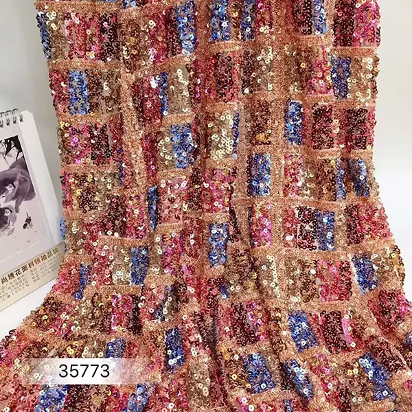 New Arrival Fashion Luxury 3d Embroidery Sequin Lace Fabric Liturgical Lace Fabric New Arrival Fashion Luxury 3d Embroidery Sequin Lace Fabric Liturgical Lace Fabric