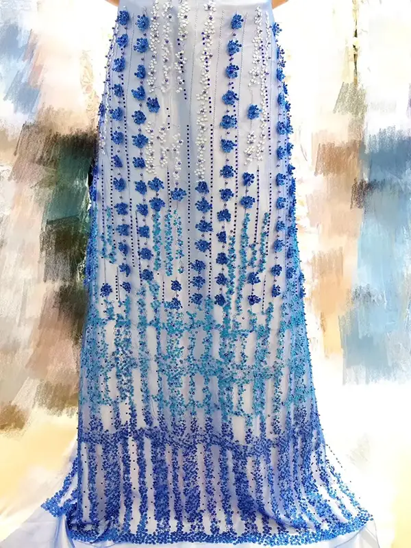 New Arrival Fashion Luxury 3d Embroidery Sequin Lace Fabric Liturgical Lace Fabric New Arrival Fashion Luxury 3d Embroidery Sequin Lace Fabric Liturgical Lace Fabric