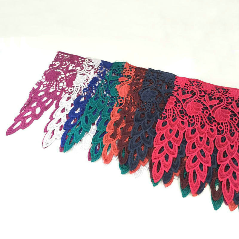 Wholesale Manufacturer Best Price Flower Lace Trim 100% Polyester Chemical Lace