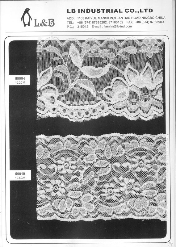 Fan-shaped Nylon Eyelash Lace Trimming for Underwear Decoration Double Scalloped Eyelash Lace Trim