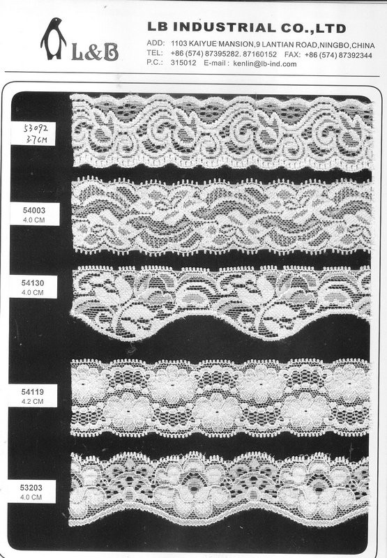 Fan-shaped Nylon Eyelash Lace Trimming for Underwear Decoration Double Scalloped Eyelash Lace Trim
